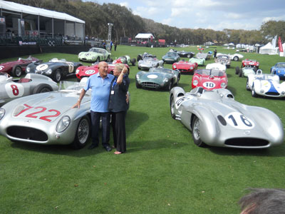 Photo of
Stirling Moss and his race cars