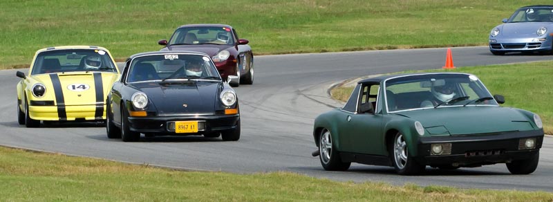 Porsches at Euroclassics and
 Shenandoah Region PCA driver ed at VIR