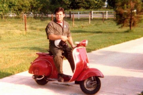 Photo of
Keith Welty on his Vespa